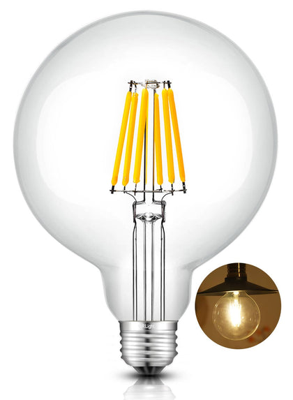 10W G125 Dimmable LED Large Globe Bulb, E26 Base 2700K Warm White