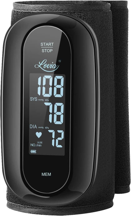 Blood Pressure Monitor Upper Arm with One Piece Design, Digital BP Machine for Home Use with Cuff Size 9-14 Inch