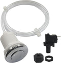 Hot Tub Air Switch Kit, Polished Chrome Button with 1M Hose