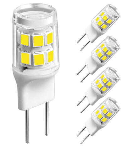 G8 Led Bulb, 20-25W Halogen Equivalent 3W T4 Bulb, Daylight White 6000K, 120V Puck Light Bulbs for Under Cabinet