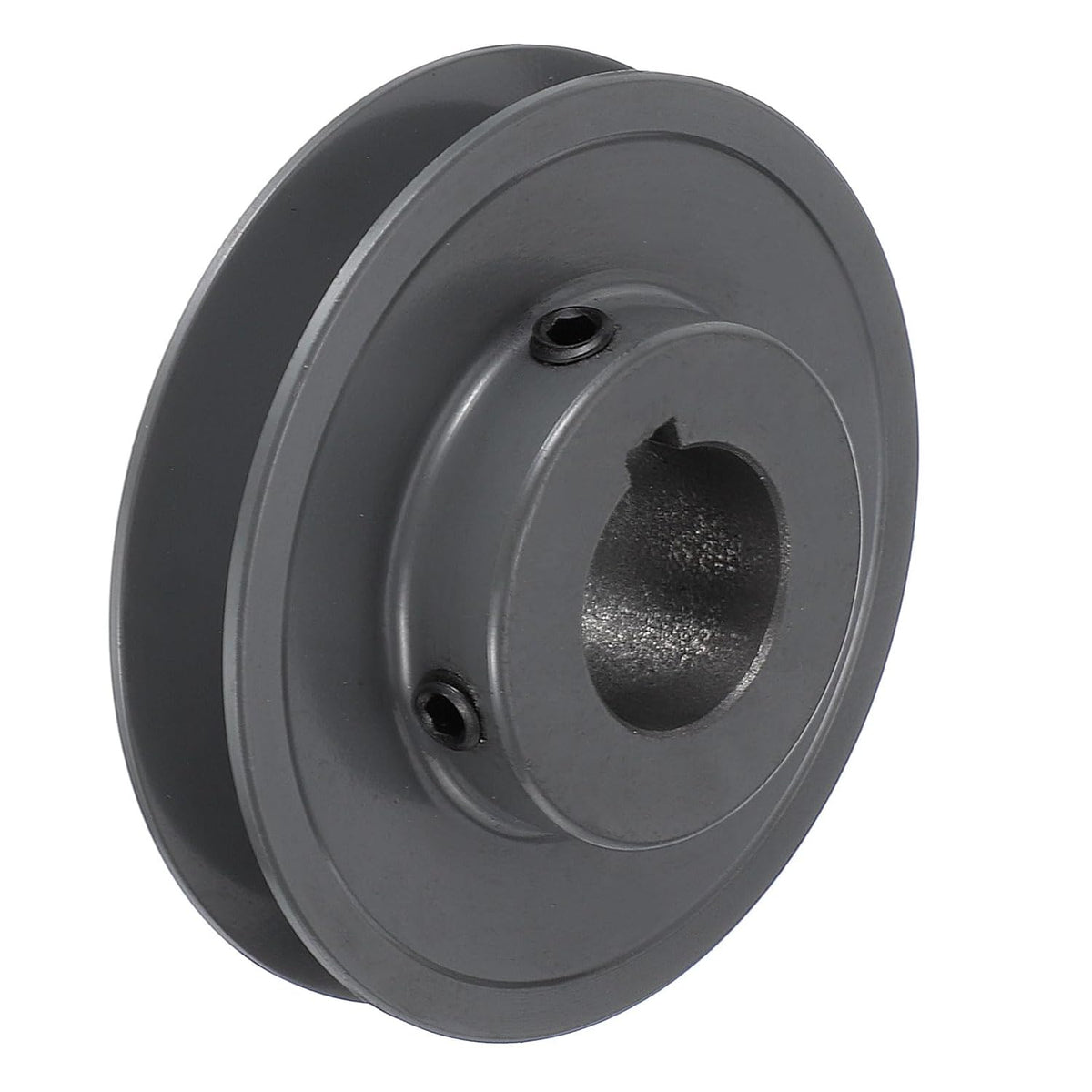 uxcell AK34-1 1/8 V-Belt Sheave 1 1/8"Bore 3.45"OD Single Groove Web Sheave