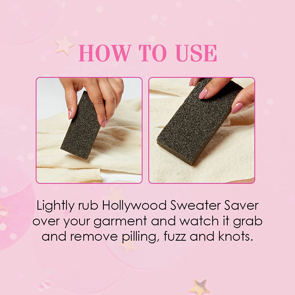 Sweater Saver – Lint Remover Fabric Shaver & Depilling Tool, Fuzz & Pill Remover Stone for Sweaters, Coats & Clothes