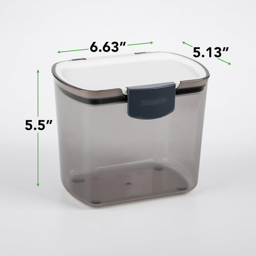 1.5-Quart Coffee Storage Container with Scoop – Tinted, Airtight Plastic | Holds Approximately 12-18 Ounces of Coffee