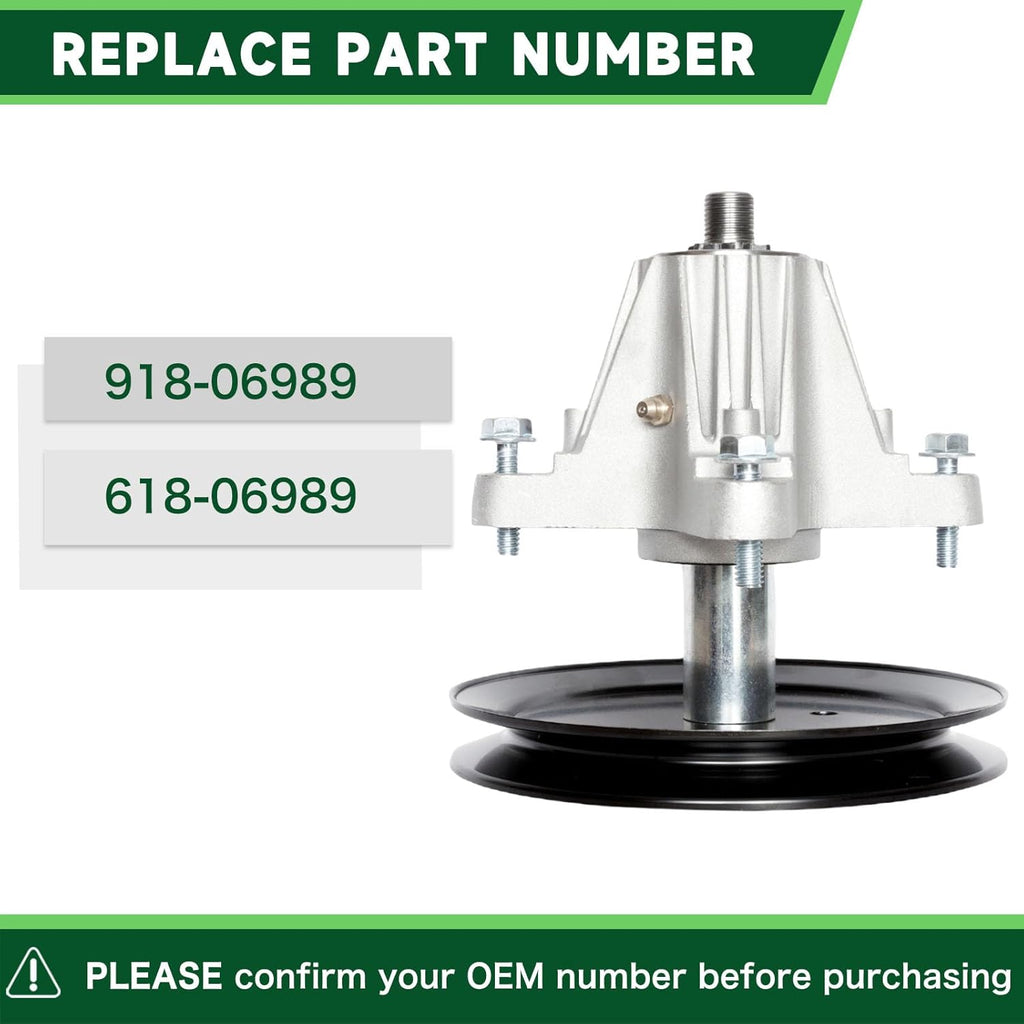 618-06989 918-06989 Spindle Assembly Fit for 46 inch Craftsman T135 T140 T150 T1500 T1600 T1700 T1900 MTD Troy Bilt