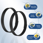 uxcell S5M Open Ended Timing Belt, 45mm Width x 4 Meter Length, 5mm Pitch Length, Steel Wires Inside Synchronous Belt, Black