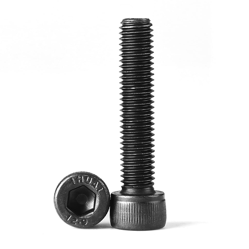 M5-0.8 x 10mm Hex Socket Head Cap Screws Bolts 12.9 Grade Alloy Steel, Black Oxide Finish, Metric Allen Hex Drive, Machine Fully Threaded 100PCS