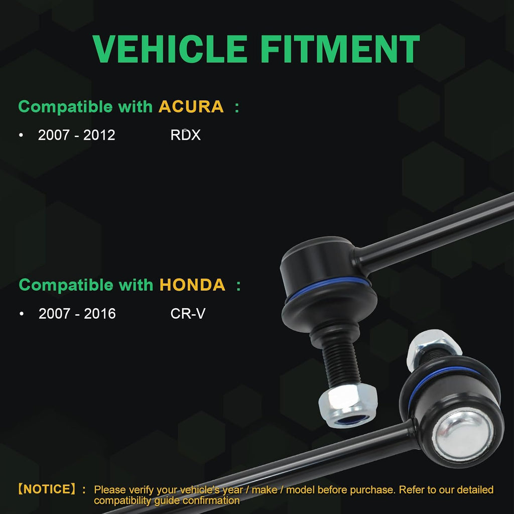 K750297 Front Sway Bar Links for 2007-16 Honda CR-V/Acura RDX