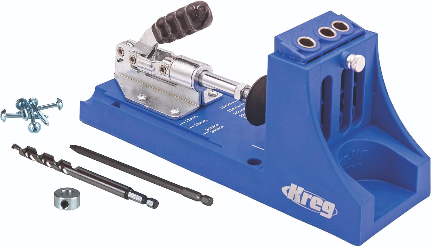K4 Pocket Hole Jig - Adjustable, Versatile Jig for Strong Joints - Create Perfect, Rock-Solid Joints - Easily