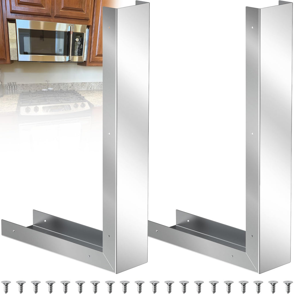 IRENPORU 2 Pcs Stainless Steel Microwave Trim Kit