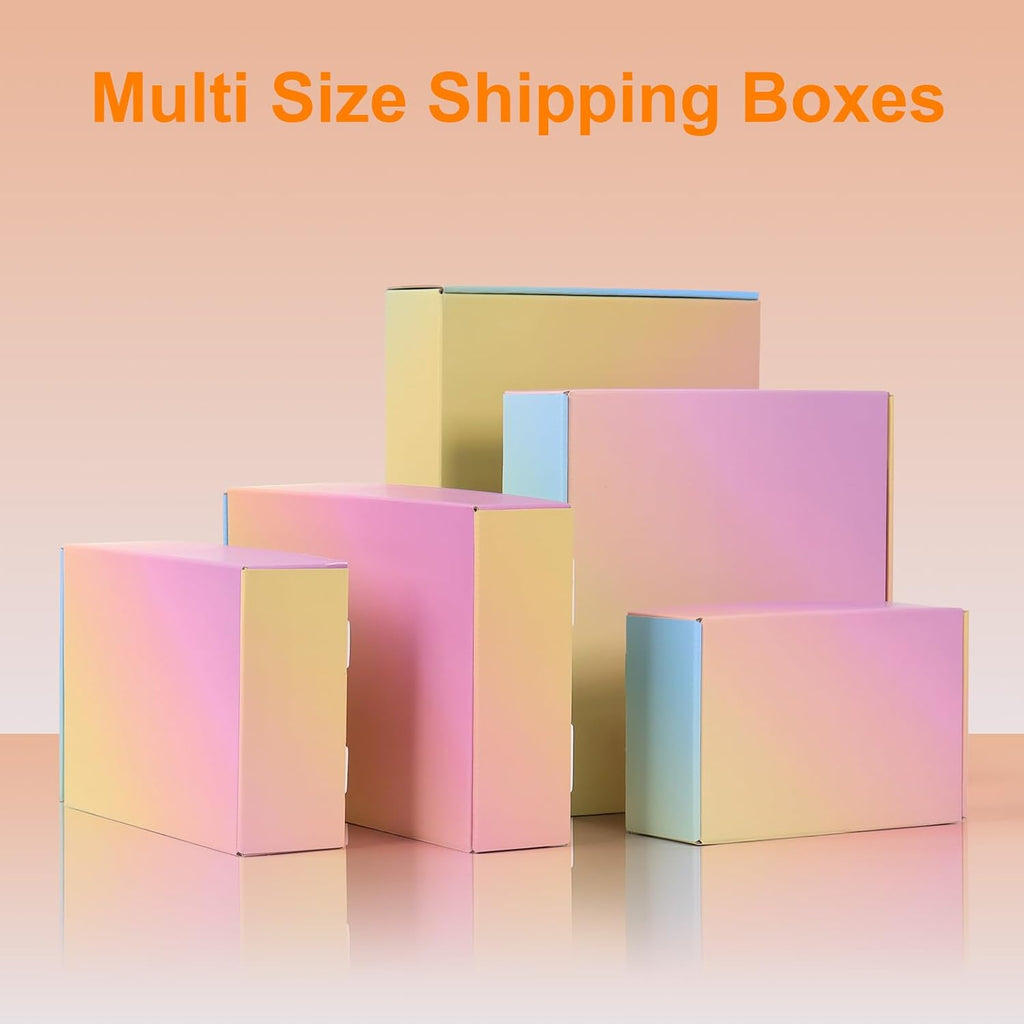 Shipping Boxes Small 6x4x2", 30 Pack Colorful Cardboard Mailer Boxes, Mailing Boxes for Packaging Small Business