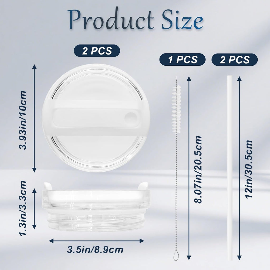 2 Pack White Replacement Tumbler Lid for Stanley 40oz Cup