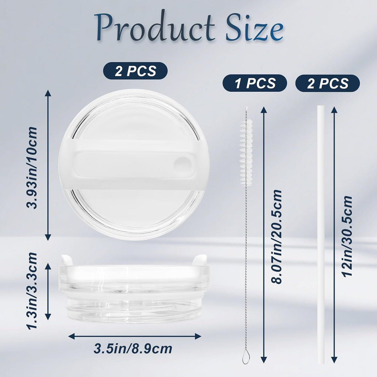 2 Pack White Replacement Tumbler Lid for Stanley 40oz Cup