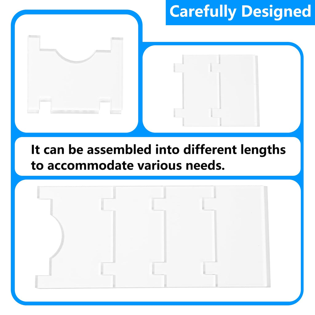 4-Pack Clear Acrylic Couch Wall Spacer, 2-9 Inch Adjustable Couch Stopper