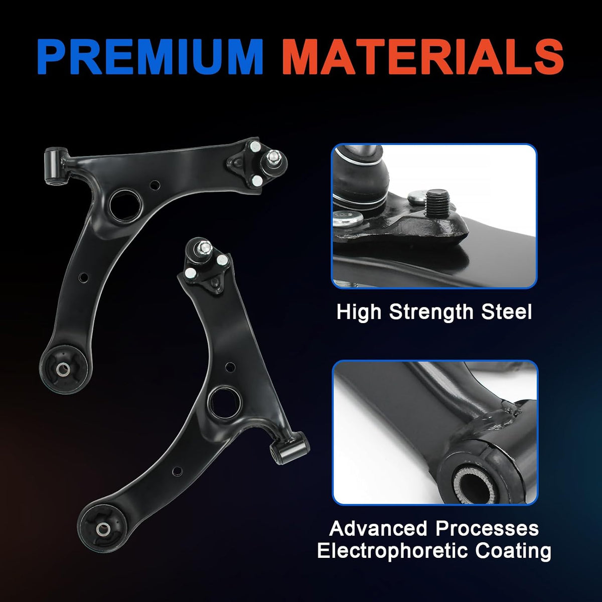 6pcs Front Suspension Kit Control Arms Fits for 2014-2019 Toyota Corolla