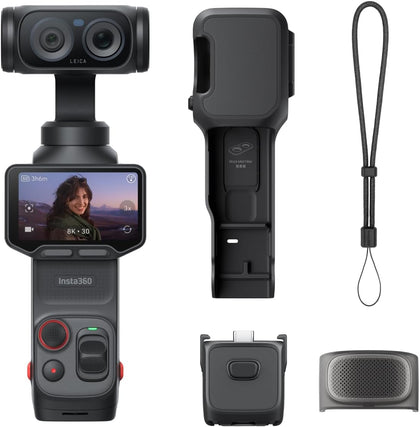 Luna Ultra - 8K Vlogging Camera with Dual Leica Lenses, 12× Zoom, 1" Sensor, Detachable 2" Touchscreen, Triple AI