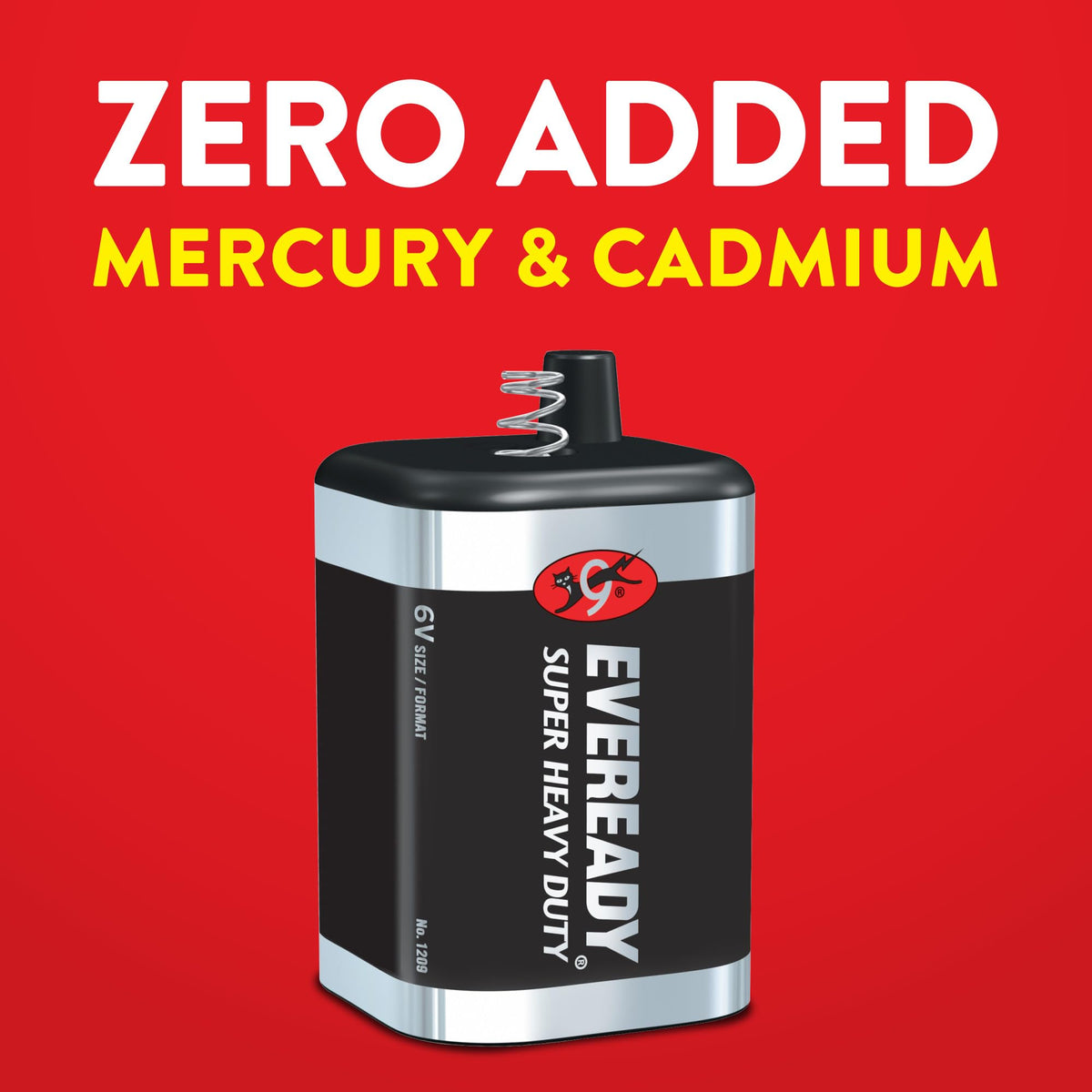 Super Heavy Duty 1209 6 Volt Spring Lantern Battery