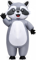 Inflatable Raccoon Costume Adult, Blow up Costume for Halloween | Fits 5'2" to 6'3", Full Body Adorable Inflatable