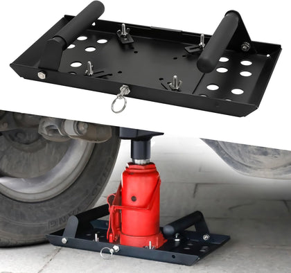 Bottle Jack Base Plate, Universal Bottle Jack Stabilizer | Stabilizing Jack Landing Pad, Adjustable Size, Enlarged