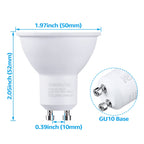 6-Pack GU10 LED Bulbs Dimmable, 5000K, UL Listed
