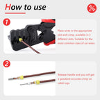 Knoweasy Weather Pack Crimp Tool for AWG 24-14 Delphi Weather Pack Terminal