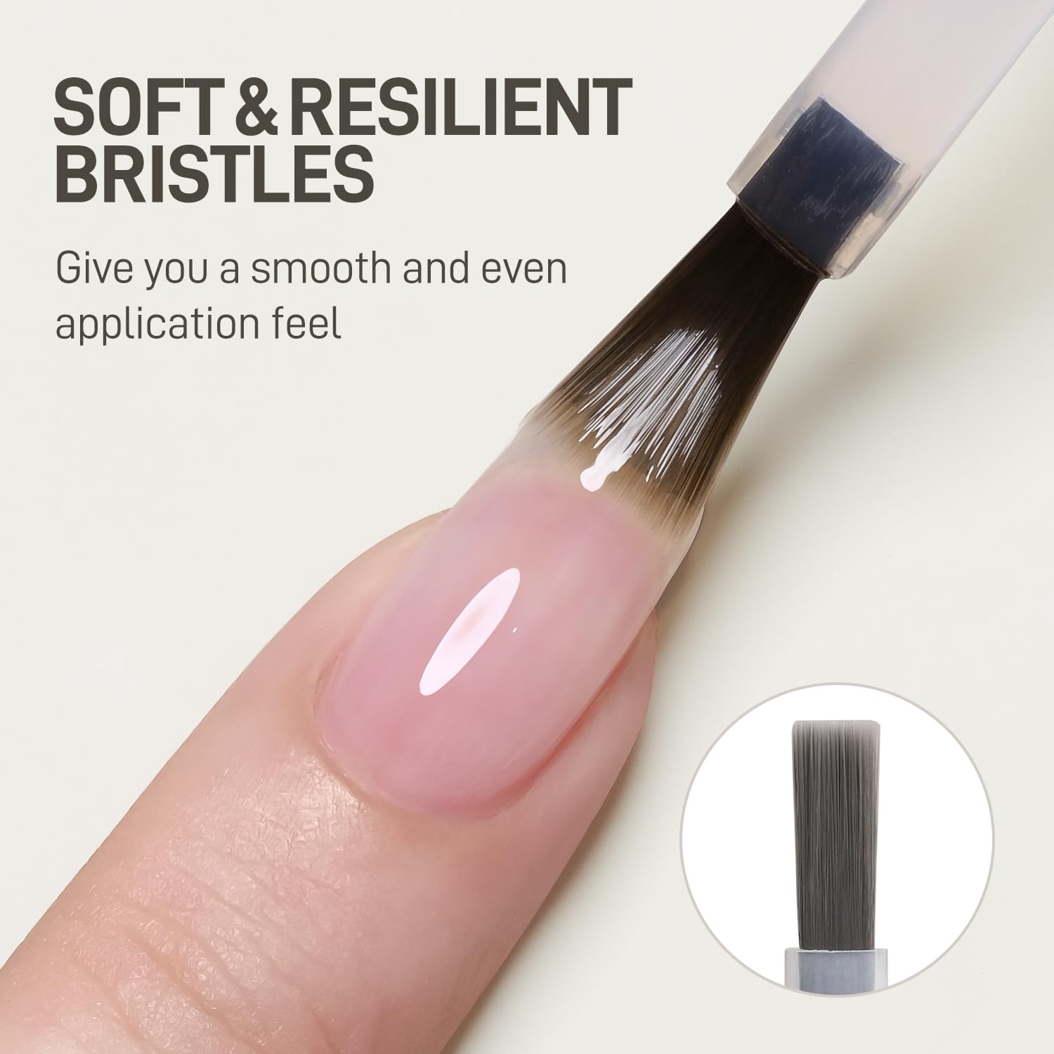 Gel Top Coat, Builder Gel and Base Coat Set, 16ml 3 Pcs Clear Glossy No Wipe Combination for Long Lasting UV Light