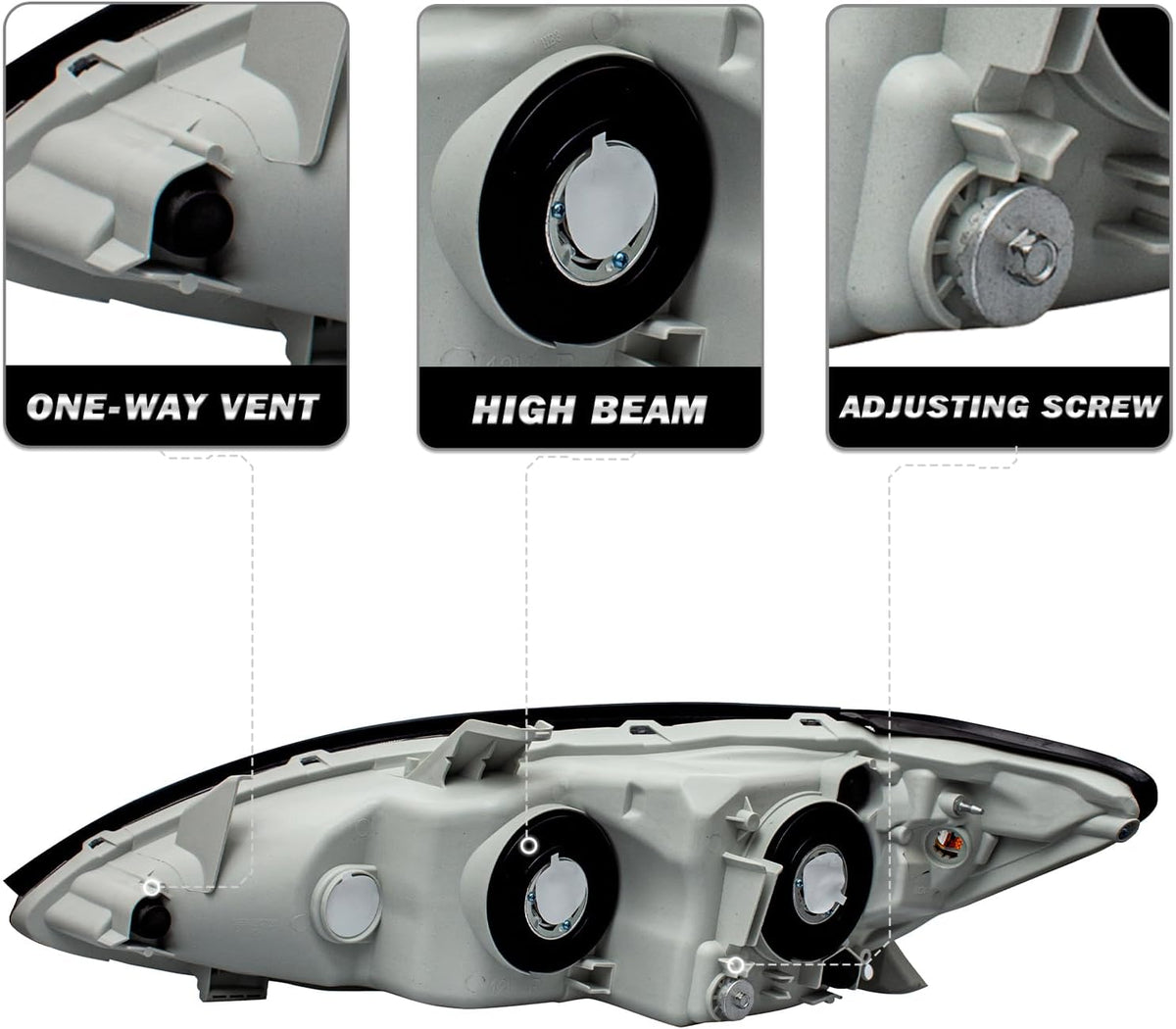 SOCKIR Headlight Assembly Fit for 2005 2006 Camry LE XLE SE, Right Side