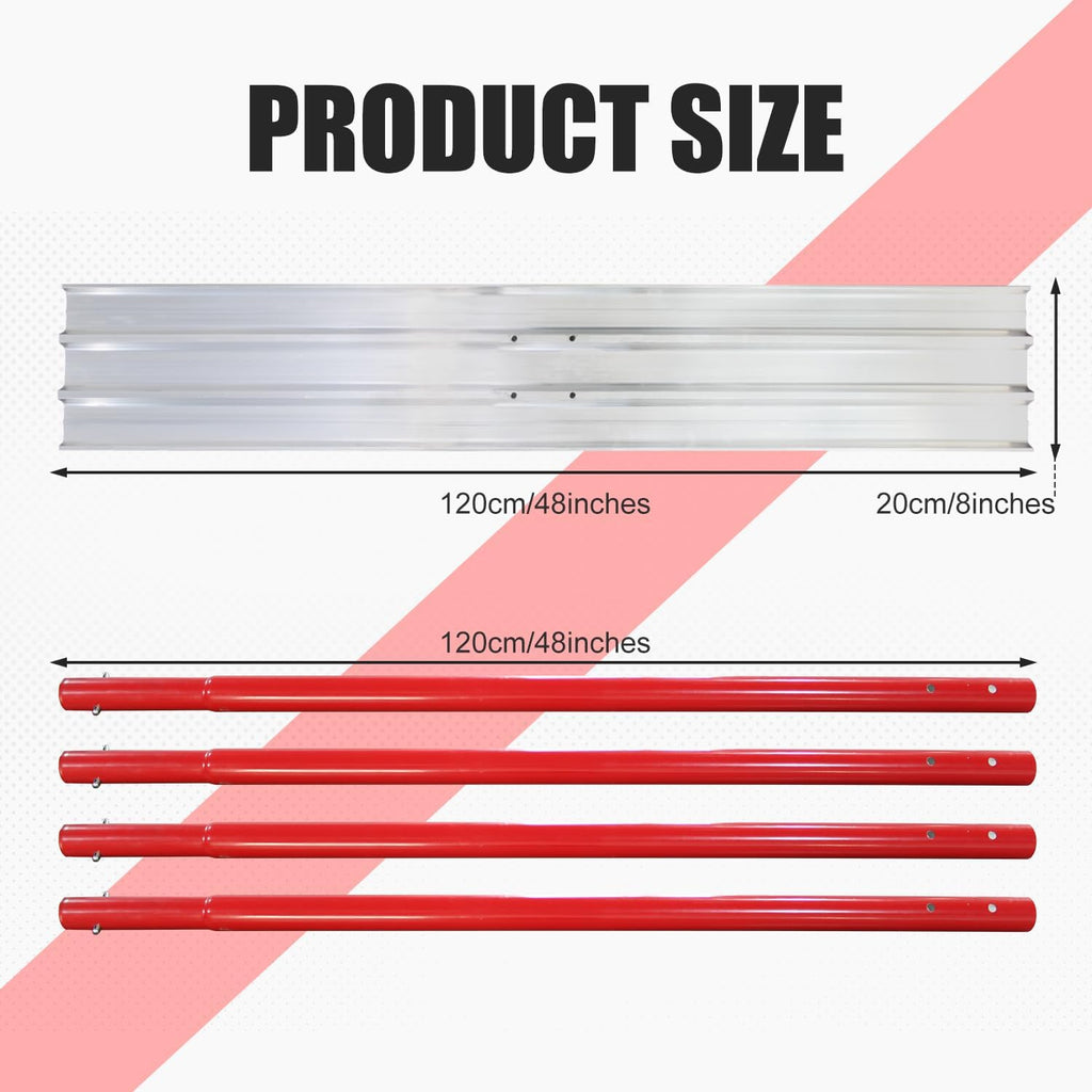 Concrete Bull Float Tools Kit 48"x8" Cement Trowel Tools, Aluminum Magnesium Alloy Concrete Screeding and Finishing