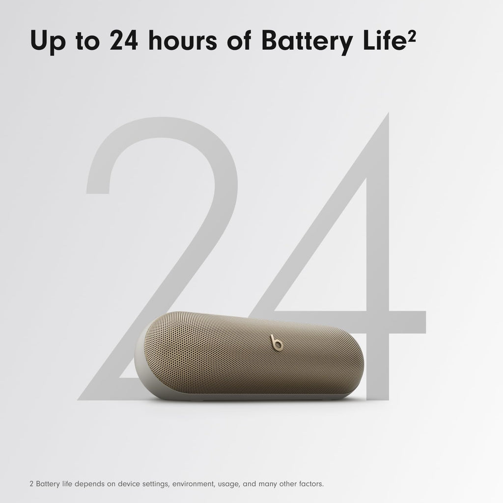 Pill - Portable Bluetooth Speaker- Up to 24H Battery Life, Water Resistant, Bluetooth, Apple & Android Compatible