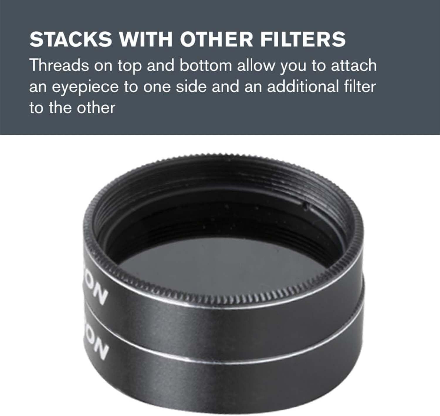 Moon Filter for Telescopes – Fits Most 1.25" Eyepieces | Reduces Lunar Glare, Improves Contrast, Reveals Surface