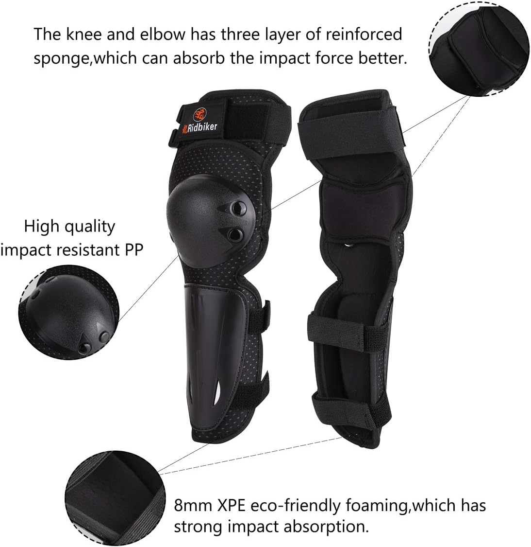 Kids Dirt Bike Gear Chest Protector Motocross，Youth Motorcycle Armor Suit with Knee Shin Guard Elbow Pads for Boys