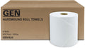 Hardwound Roll Towels - White, 8-Inch x 800 ft, 6 Rolls/Carton