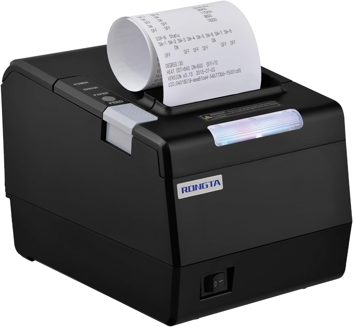POS Printer, 80mm Thermal Receipt Printer, Restaurant Kitchen Printer with Auto Cutter, USB Serial Ethernet