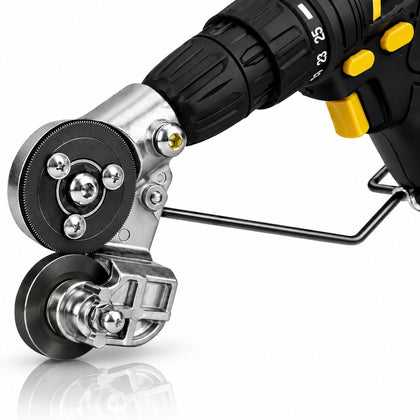 Metal Nibbler Drill Attachment with Reverse Anti Jam Function Sheet Metal Cutter for 21 Gauge Steel Aluminum Copper