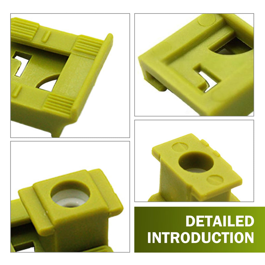 leechio 2 PCS 14908 Transmission Shift Cable Bushing Clip Kit, Gearbox Shifter Linkage Fix Bushing Clamps, Cable Column Shift Linkage Clip Replacement, Compatible with Ford (Yellow)