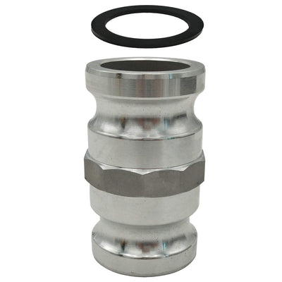 Aluminum Type AA Cam and Groove Spool Adapter, 3" Male Camlock x 3" Male Camlock