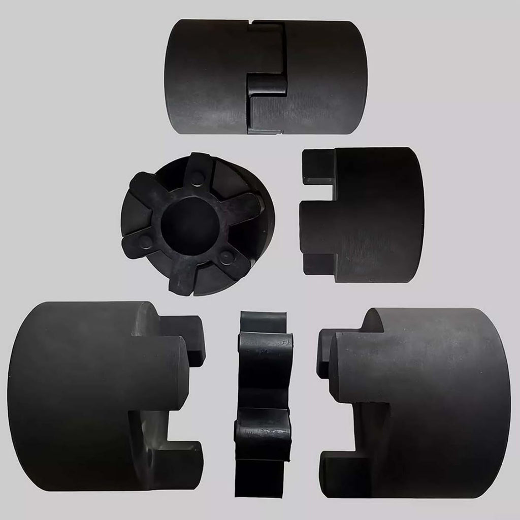 L150 Flexible Rubber Jaw Coupling Inserts 2 Pack Solid Spider Center For Lovejoy L‑150 Industrial Machinery Power Transmission