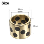 uxcell Sleeve Bearings 4Pcs 20x26x20mm Bore x OD x Height,Brass Bushing