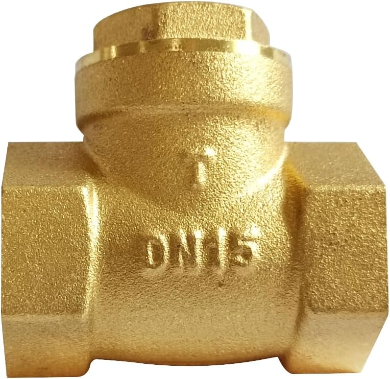 Uenede Brass 1/2 Inch Horizontal Swing Check Valve, 1PCS