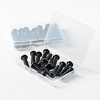 1/4-20 x 3/4" (40 Pack) Flat Head Hex Socket Cap Screws Bolts, Black Oxide 304 Stainless Steel 18-8, Hex Drive, Bright Finish, Fully Machine Thread