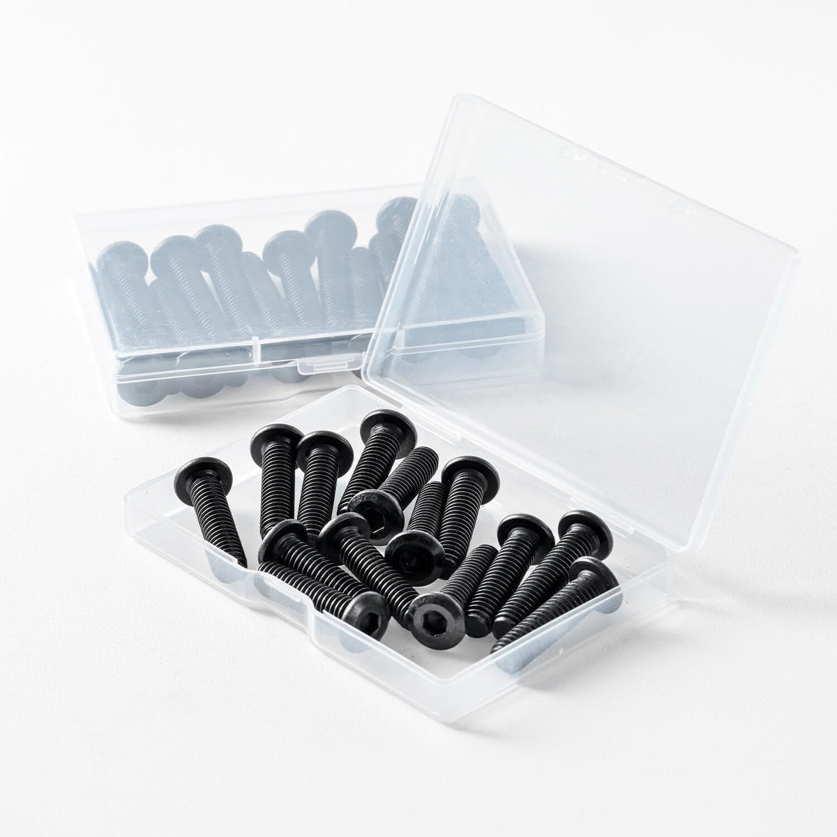 1/4-20 x 3/4" (40 Pack) Flat Head Hex Socket Cap Screws Bolts, Black Oxide 304 Stainless Steel 18-8, Hex Drive, Bright Finish, Fully Machine Thread