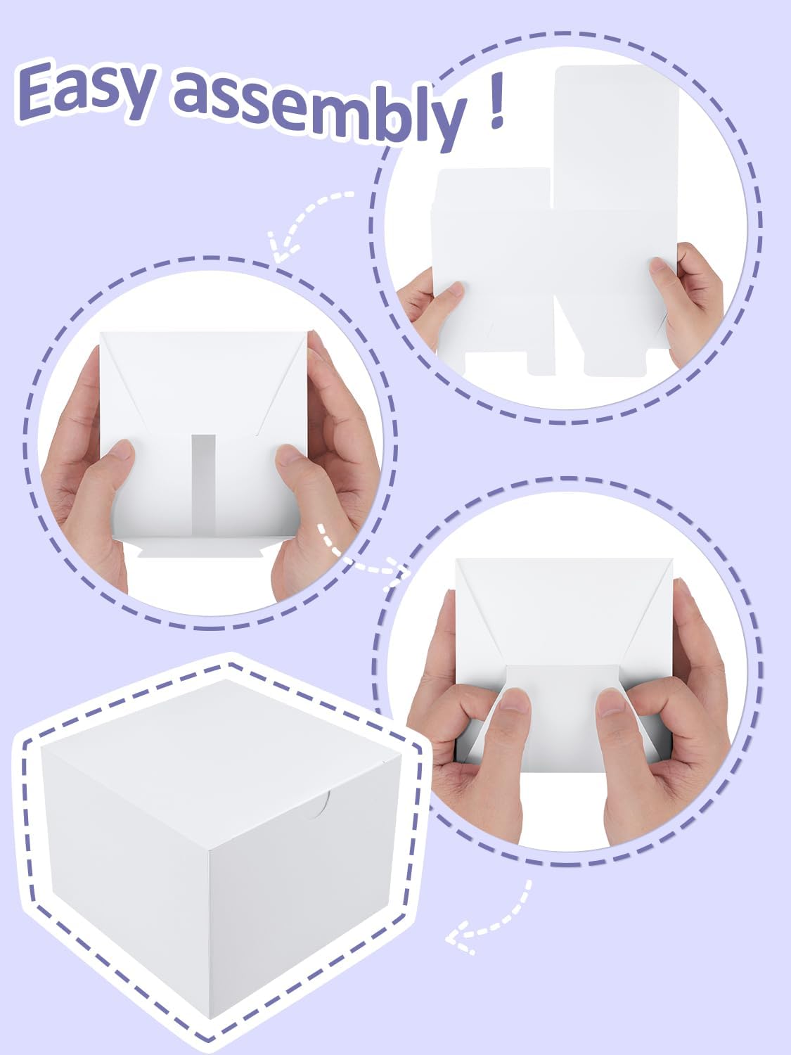 5x5x3.5 White Gift Boxes 25 PCS Kraft Gift Boxes with Lids for Gifts