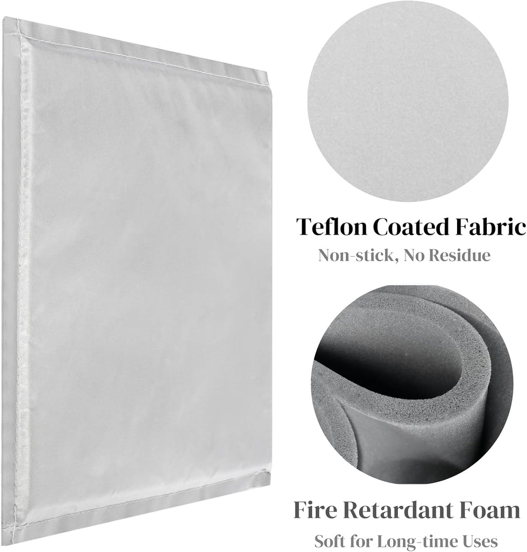 8 Pcs Heat Press Pillow Bundle, Teflon Heat Transfer Pad, Heat Resistant Mat Set Include 4 Heat Pressing Pillow 2