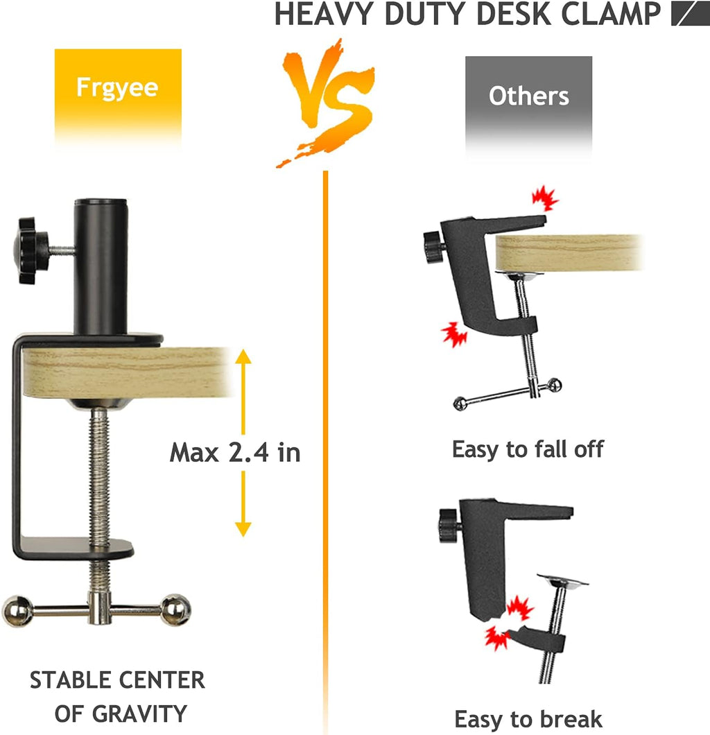 AT2020 Mic Stand with Shock Mount and Pop Filter, Suspension Scissor AT2020 Boom Arm Stand with Upgraded Heavy Duty