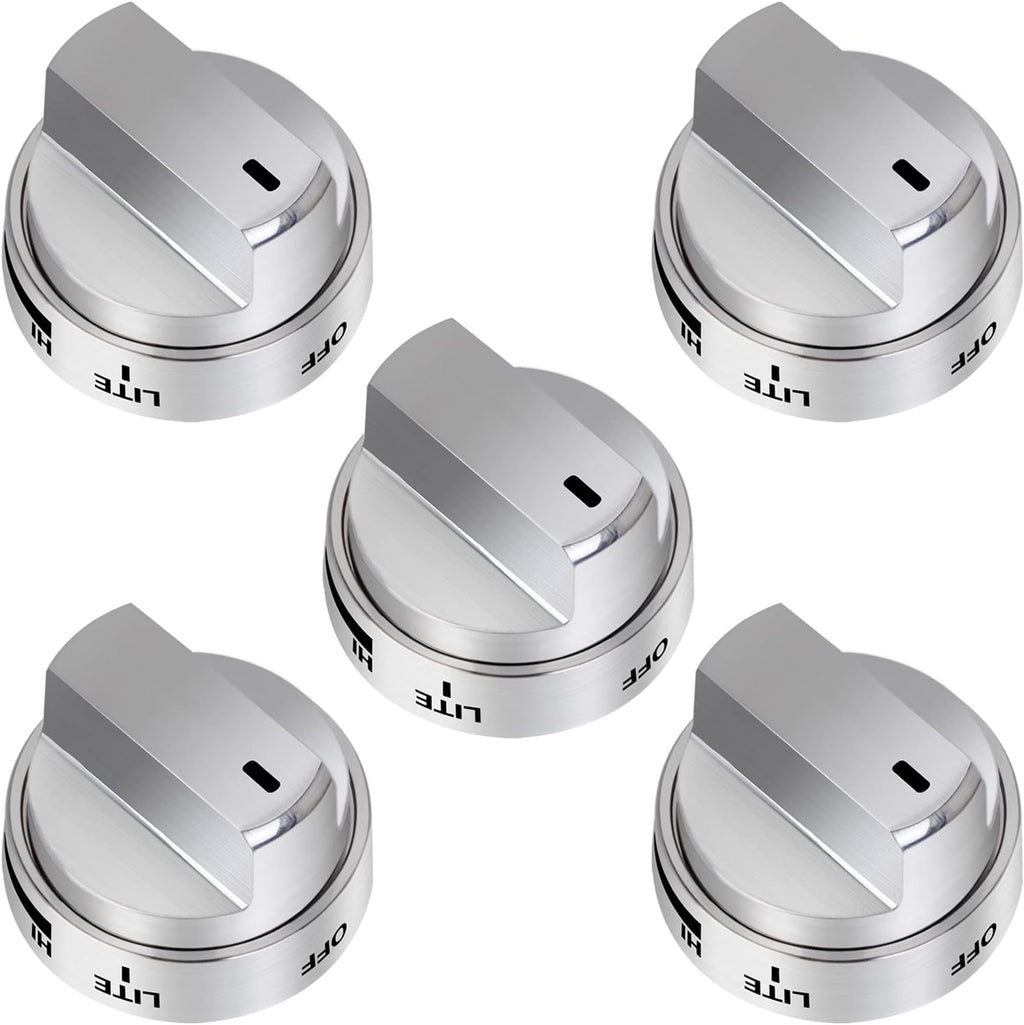 AEZ73453509 Stove Knobs Burner Control Knobs Replacement Compatible with LG Gas Stove/Oven/Range Knobs, Replace for AEZ72909008,AP5669773,PS7321756 (5 Packs)