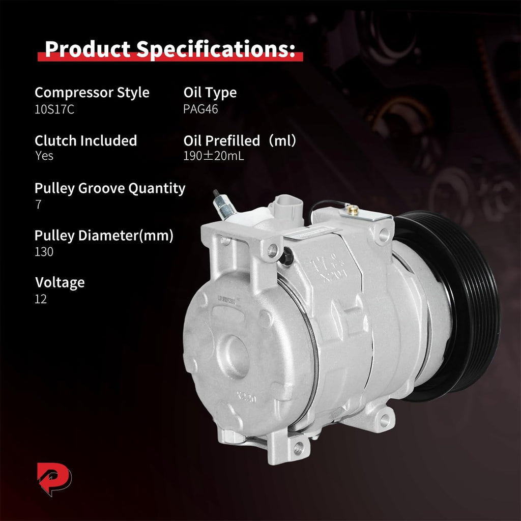 PHOBOOS A/C Compressor with Clutch Compatible with Toyota