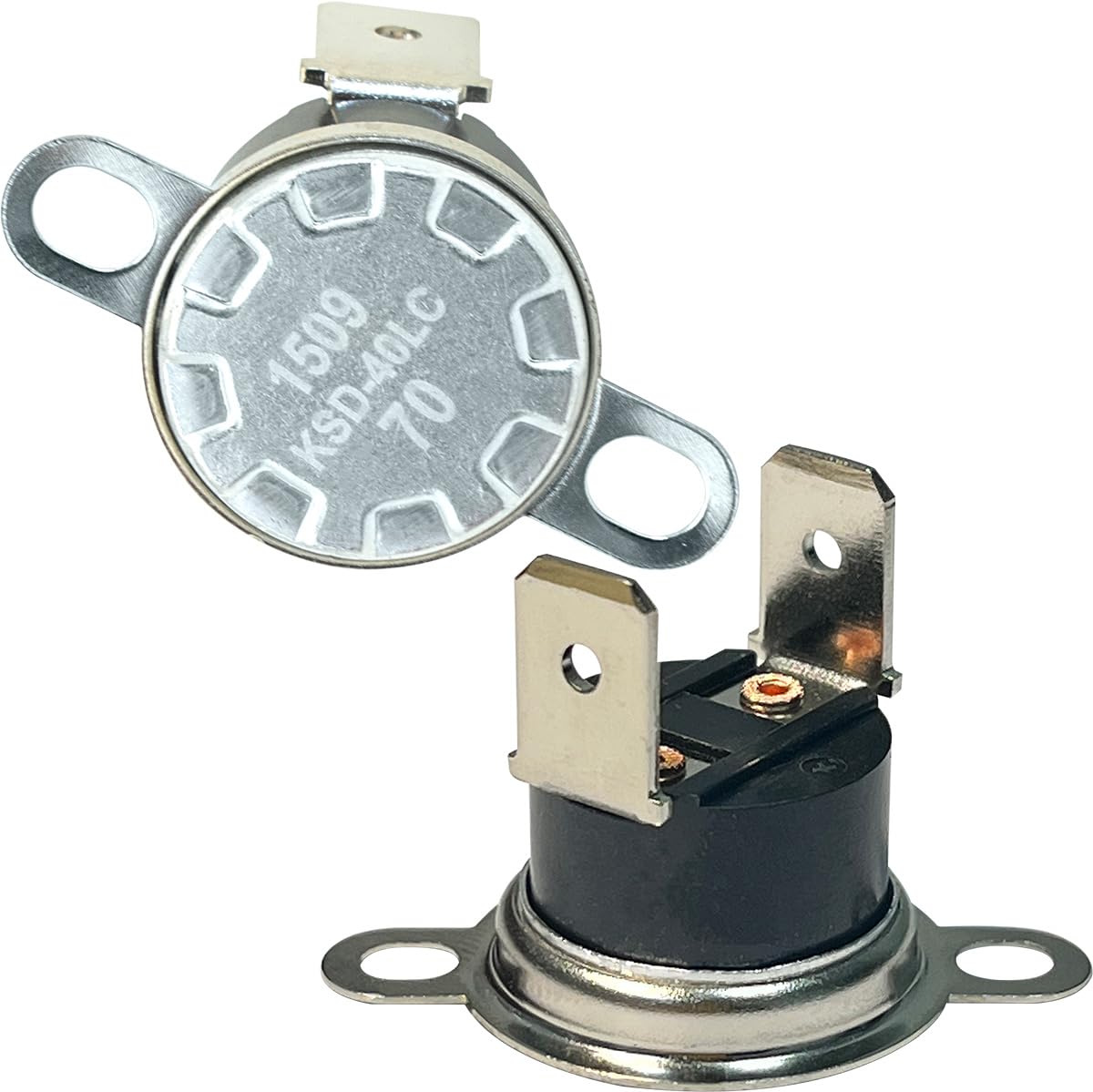 2 Pack DE47-20034A Microwave Thermostat - Normally Open, 70°C Close, 40°C Open Compatible with Samsung Models Replaces AP4219754, DE47-20117A