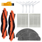 Main Brush Filter Side Brush Replacement Set for Xiaomi E10 B112 E12 Vacuum Cleaner Spare Part Accessories Kit (11 Pcs)