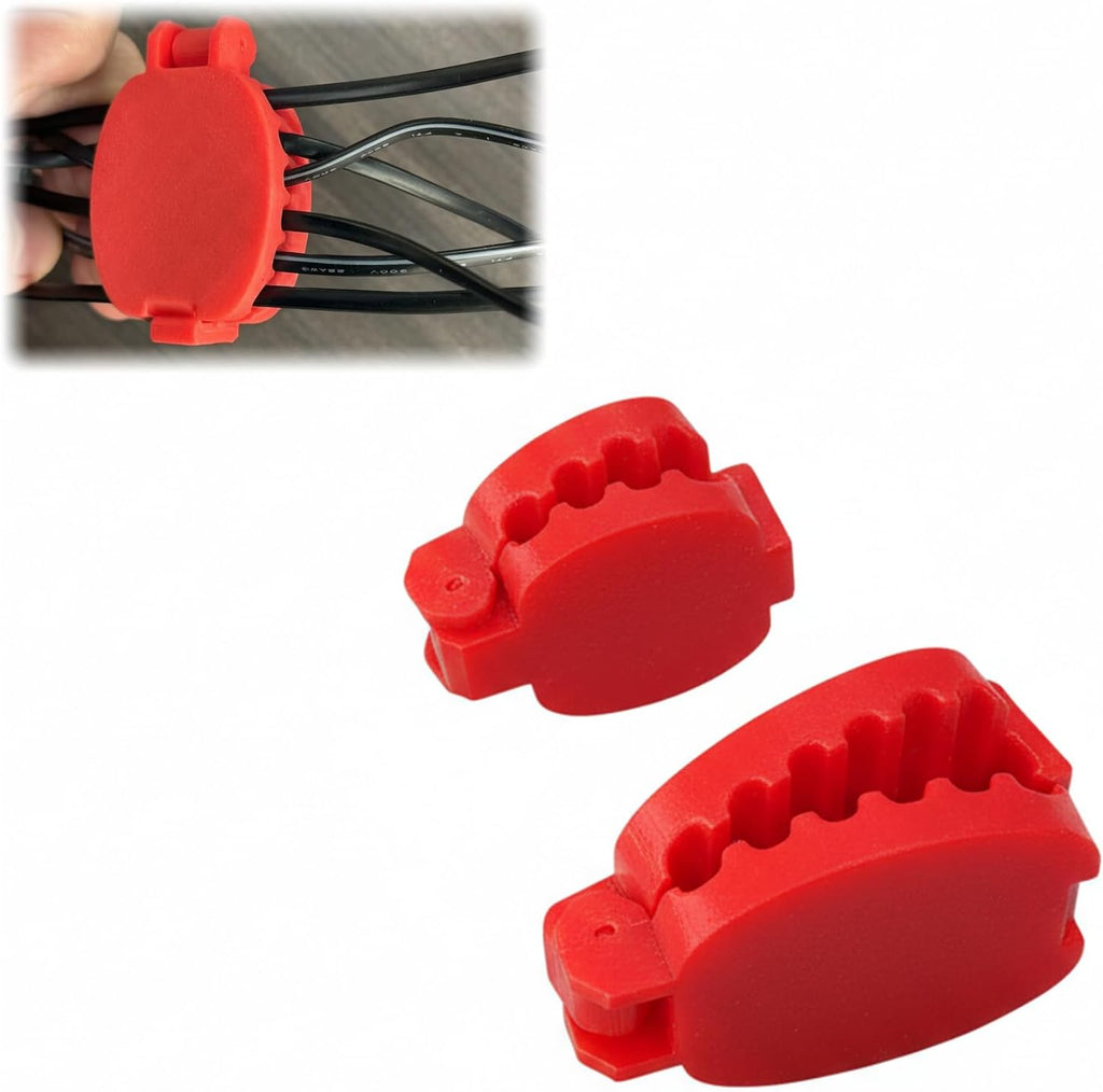 12-Lead Cable Organizer, 2PC Cord Holder, 4-Slot and 6-Slot Wire Organizer for ECG Leads & EKG Machines, Tangle-Free