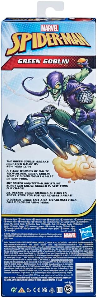 Titan Hero Series Green Goblin Toy 12-Inch-Scale Collectible Action Figure, Kids Ages 4 and Up