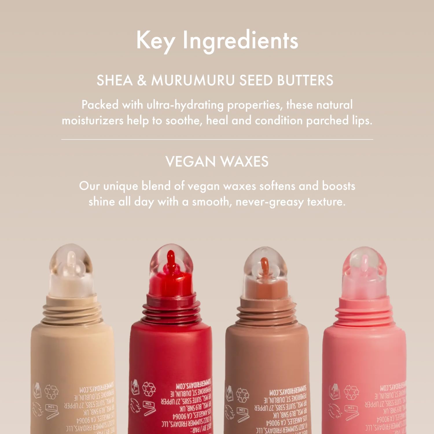 Lip Butter Balm - Moisturizing Lip Gloss for Instant Shine + Sheer Color - With Nourishing Shea Butter - Everyday